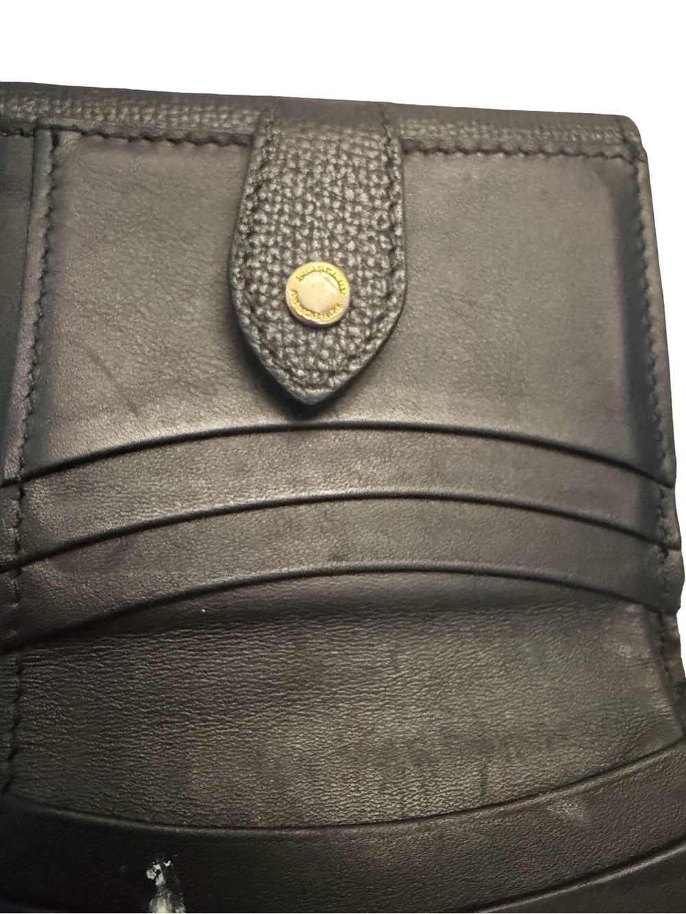 🔥Authentic Burberry Black & Beige Small Fold Wallet - Picture 5 of 12